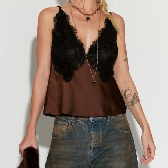 LoveShackFancy Elloryn Satin Top - Picture 3 of 5